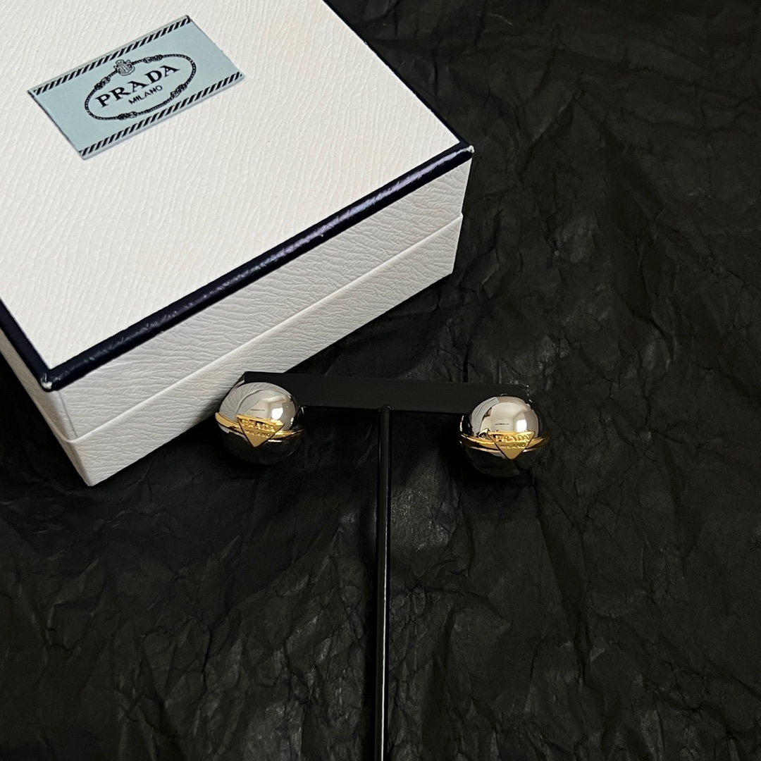 Prada Jewelry Earring Unique spherical design