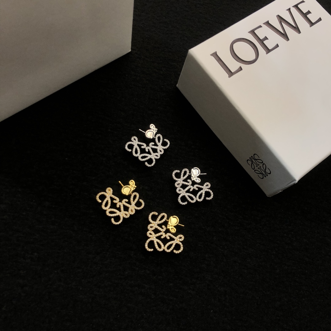 Loewe Jewelry Earring Anagram Wire-Wrapped 3d Hanging Earrings