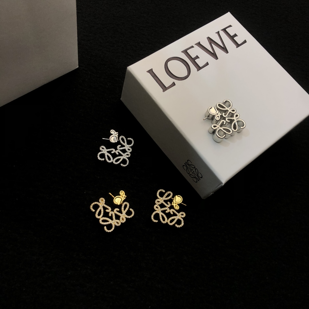 Loewe Jewelry Earring Anagram Wire-Wrapped 3d Hanging Earrings