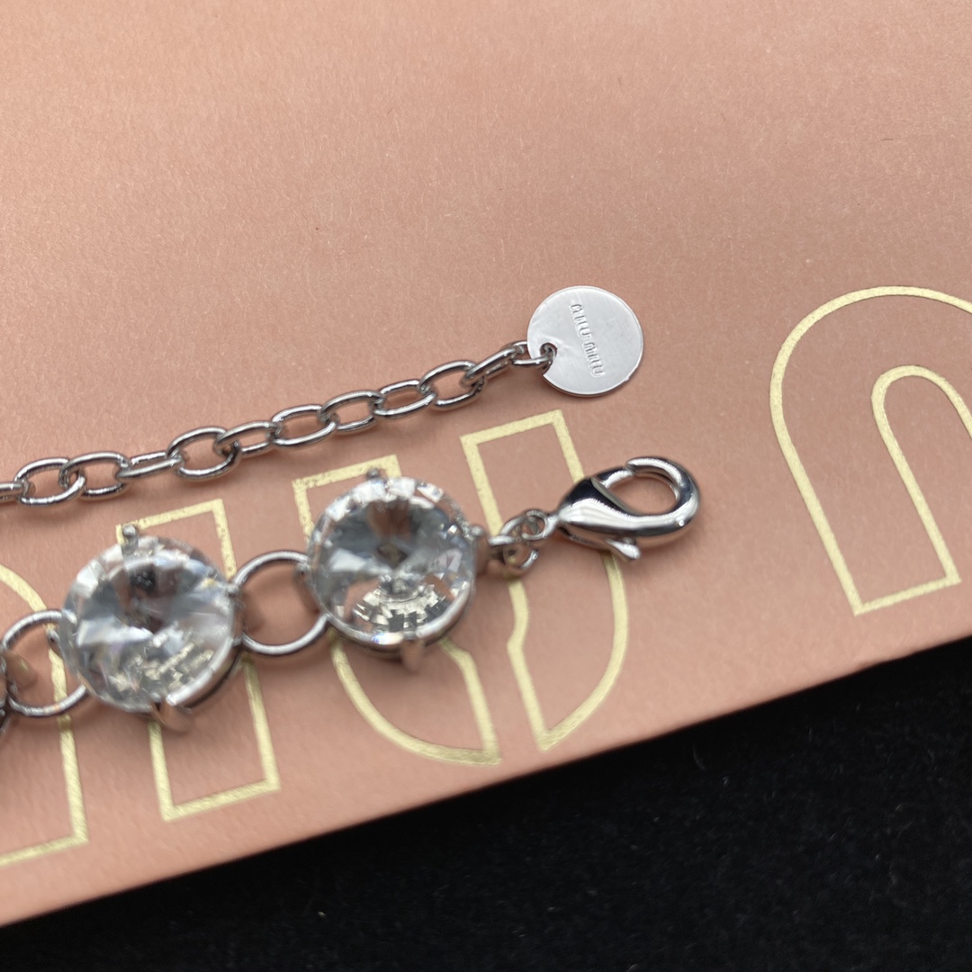 Miu Miu Jewelry Bracelets letter diamond bracelet