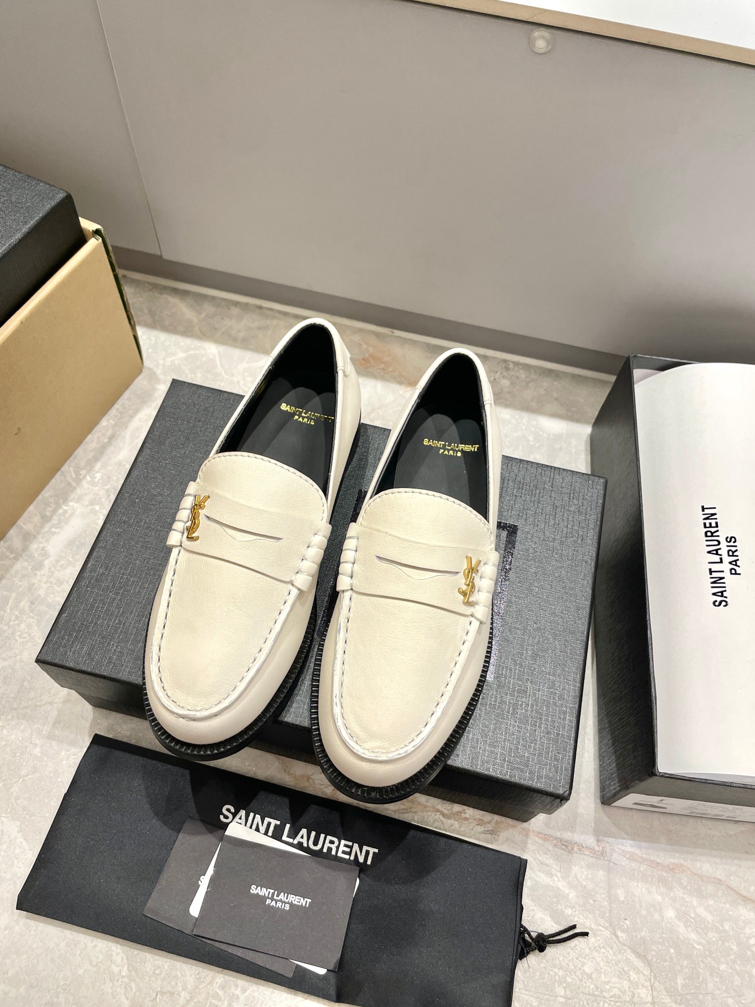 Saint Laurent Shoes Loafers Cowhide