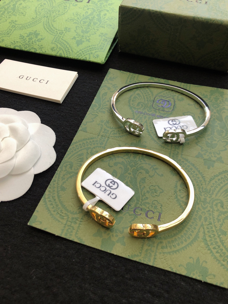 Gucci Jewelry Bangle Anger Forest Series Double G Classic 3G Series Complex