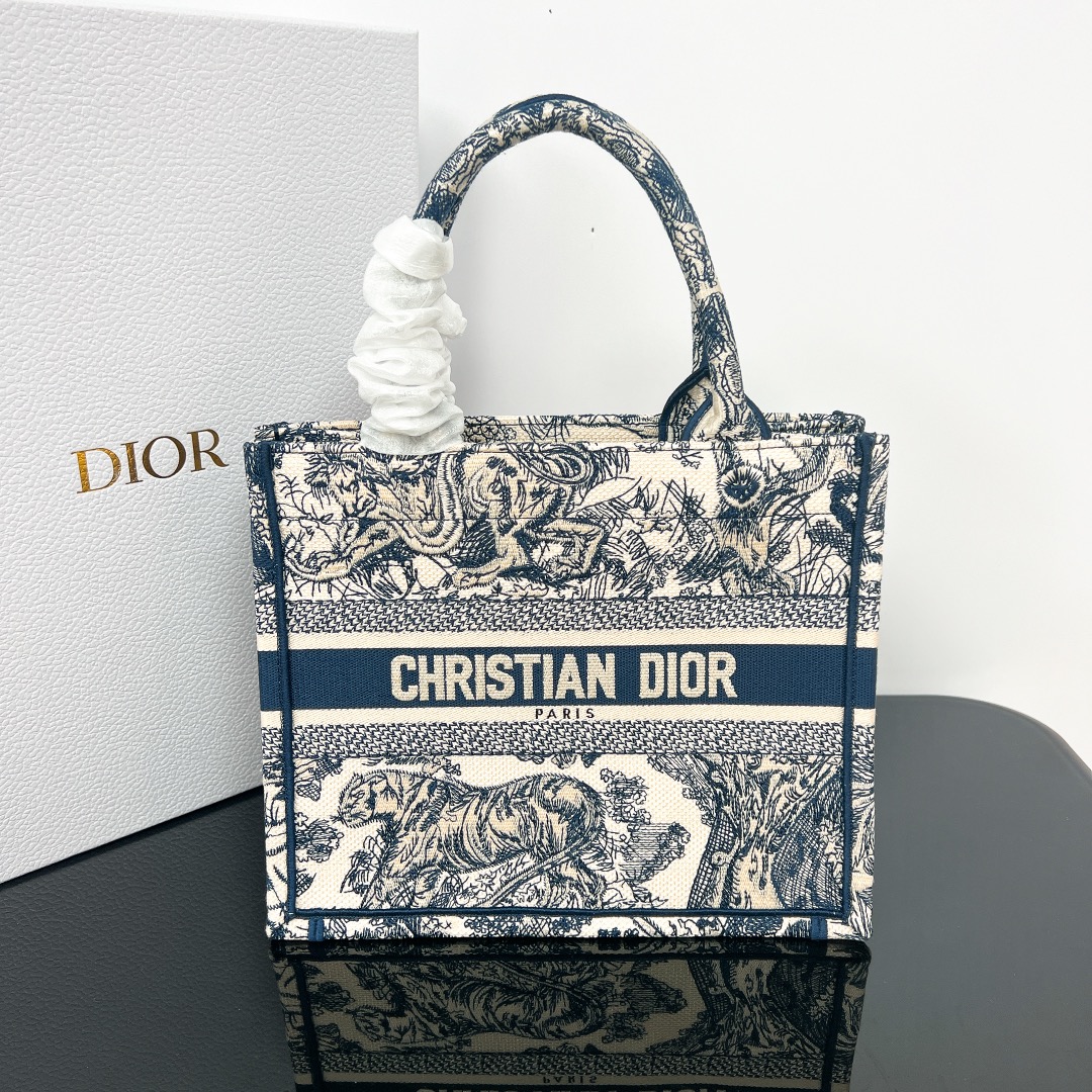 10A + top quality Small Dior Book Tote 1265 DLAM012 26.5cm