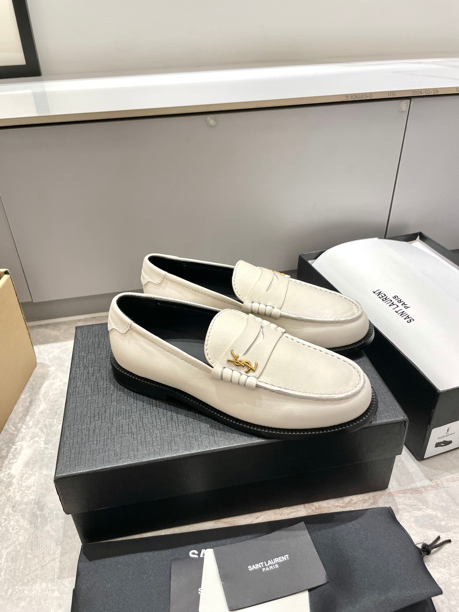 Saint Laurent Shoes Loafers Cowhide