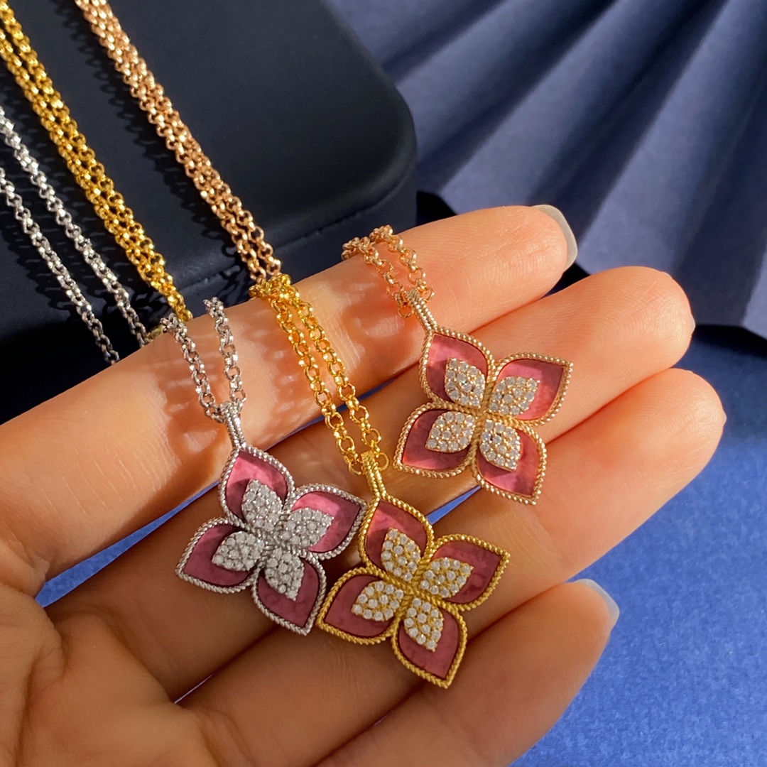 Van Cleef & Arpels Jewelry Bracelets  Diamond-Encrusted Four-Petal Flower