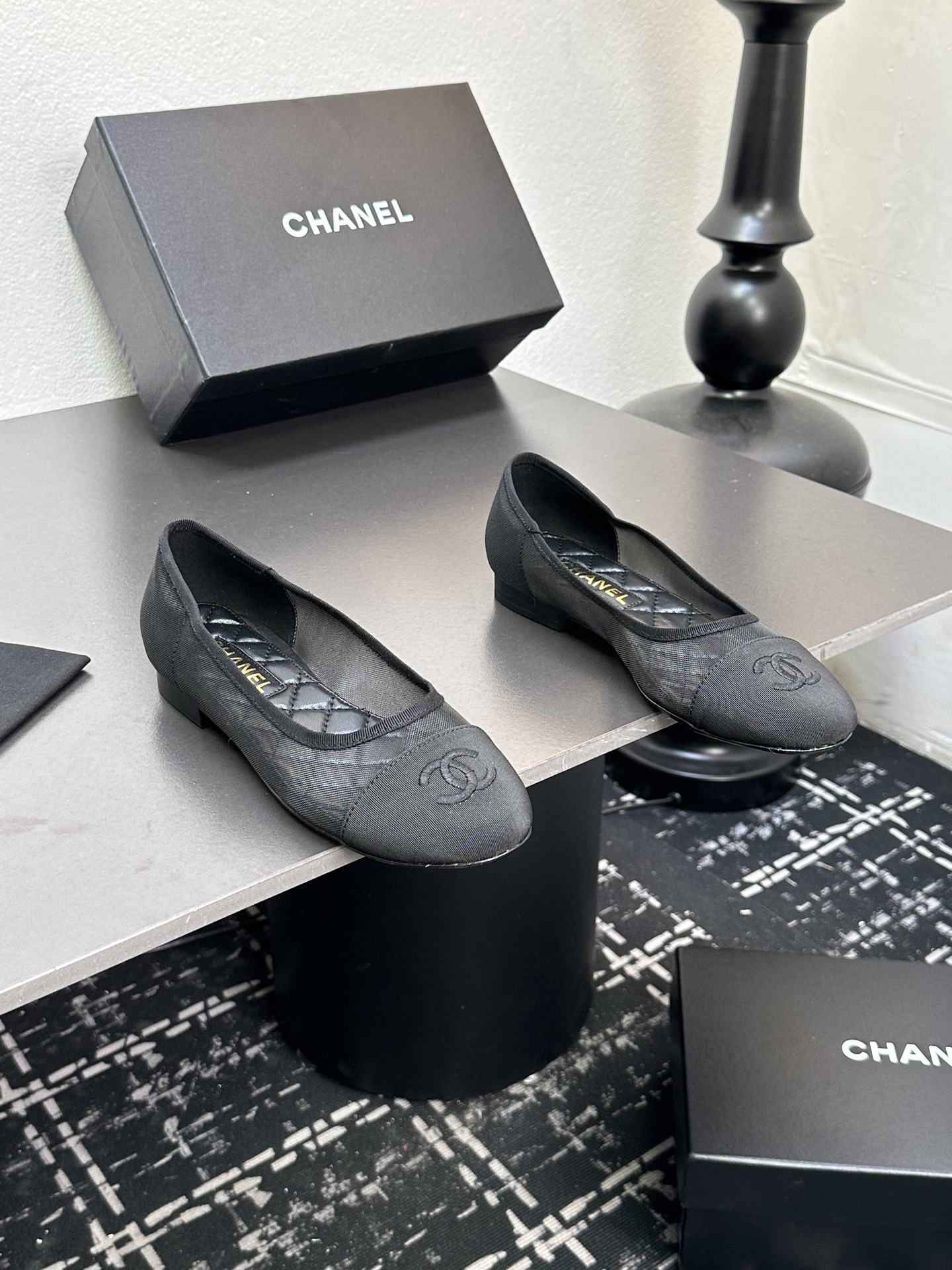 Chanel  Shoes Mesh ballet shoes, flat soled single shoes