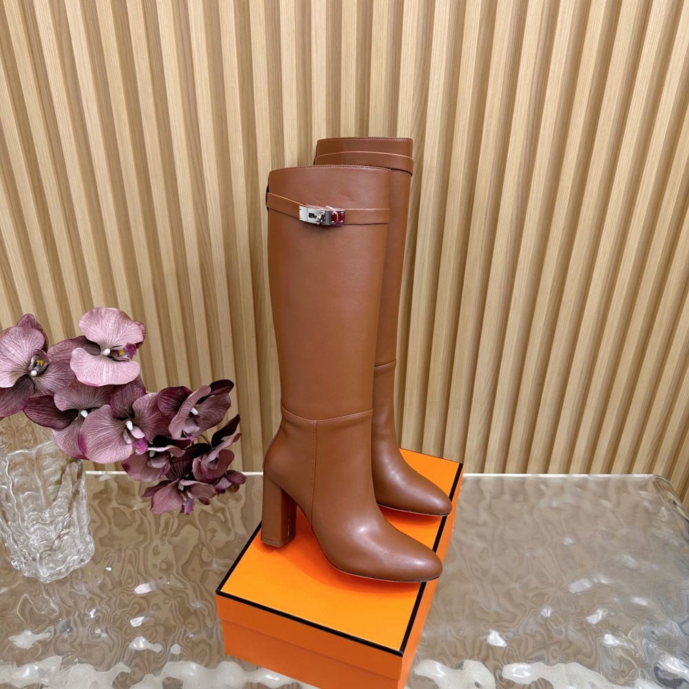 Hermes Shoes Boots Kelly Cowhide