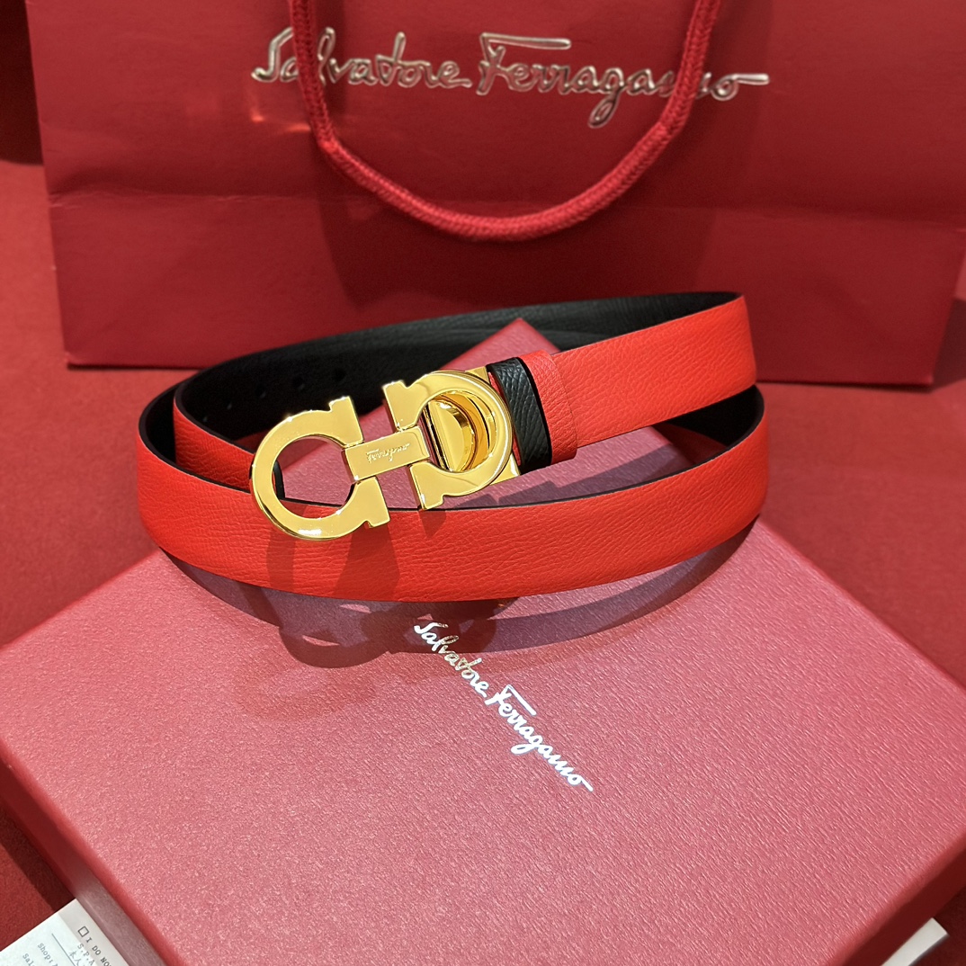 FERRAGAMO Belt 005 22PJ081 2.5cm
