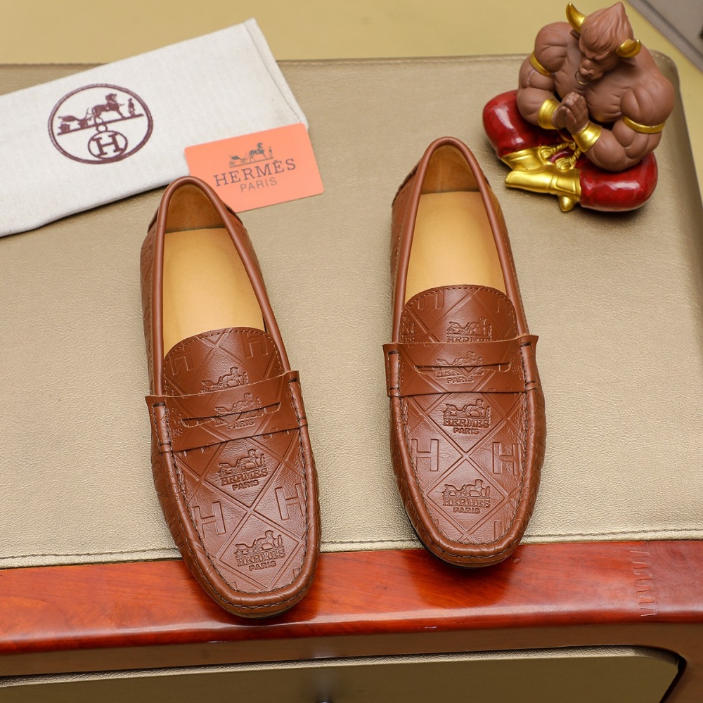 Hermes Shoes Leather Shoes Cowhide