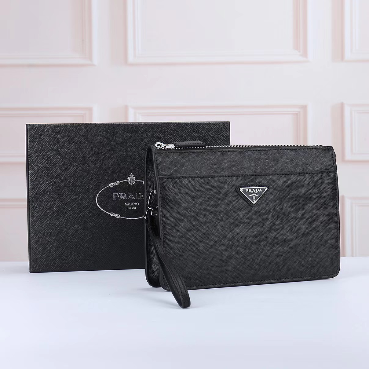Prada Men Clutch 2032 TS071 25cm