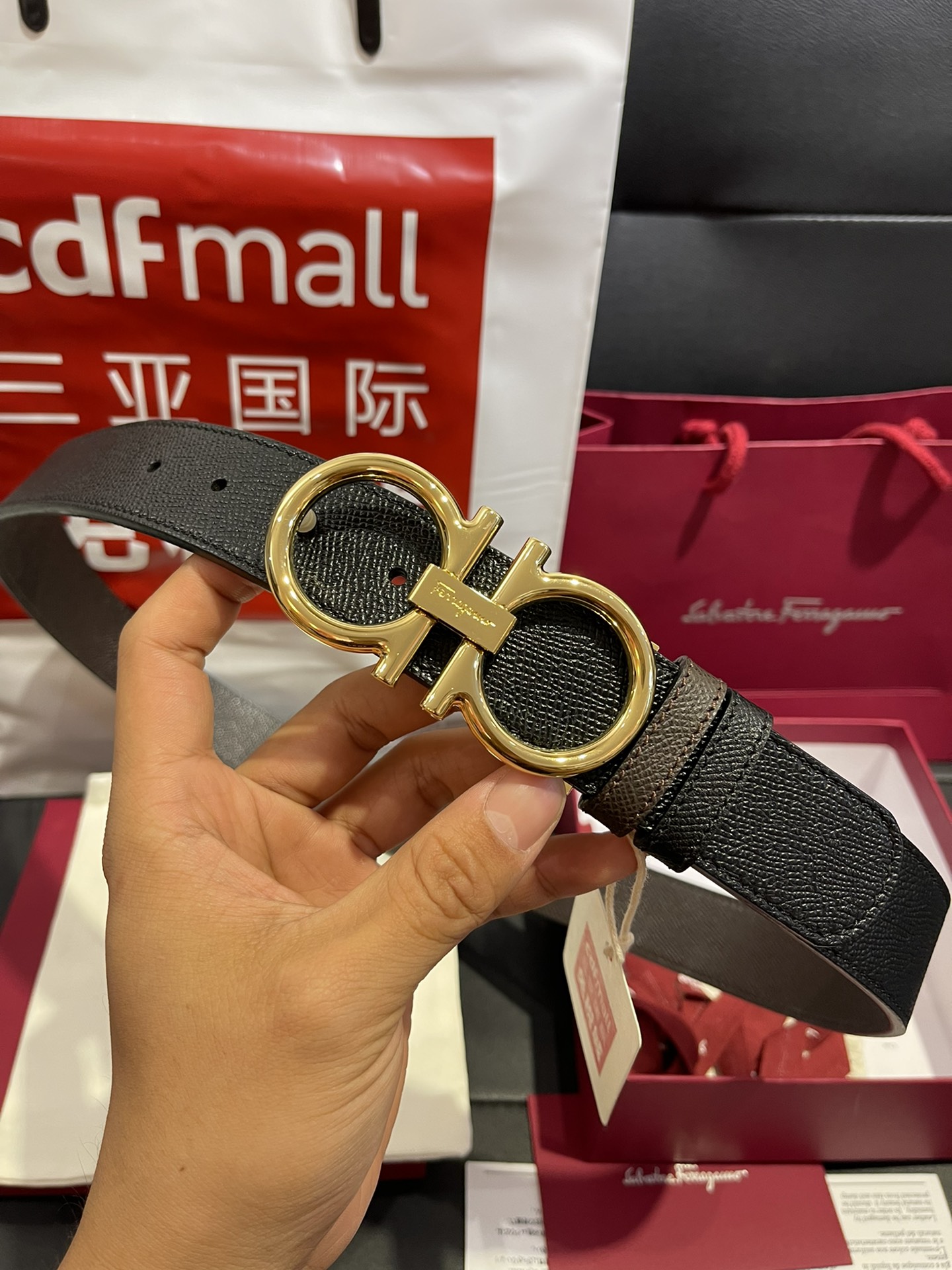 FERRAGAMO Belt 002 22PJ081 3.5cm