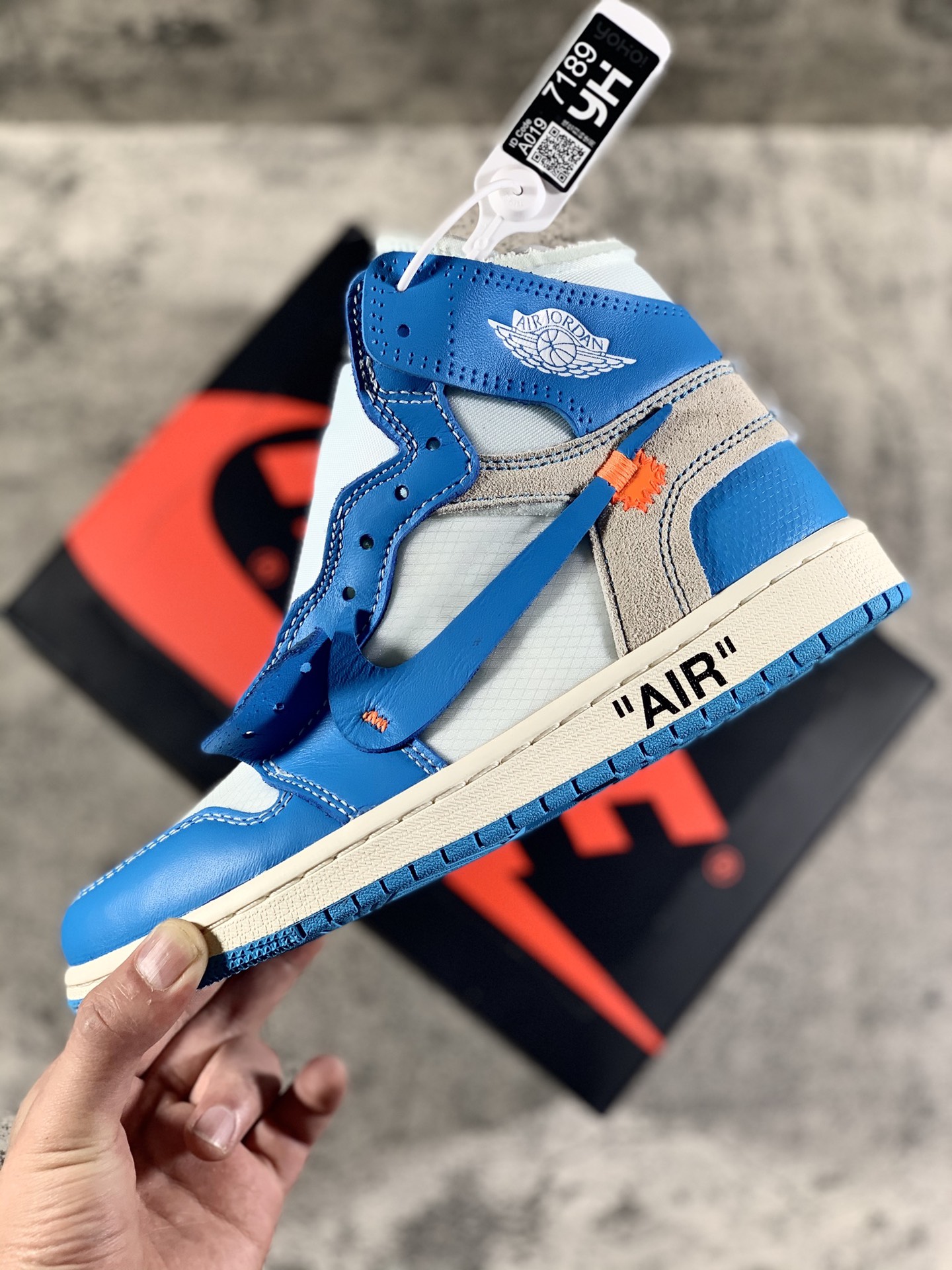 Air Jordan 1 x OFF-WHITE  UNC  AQ0818-148