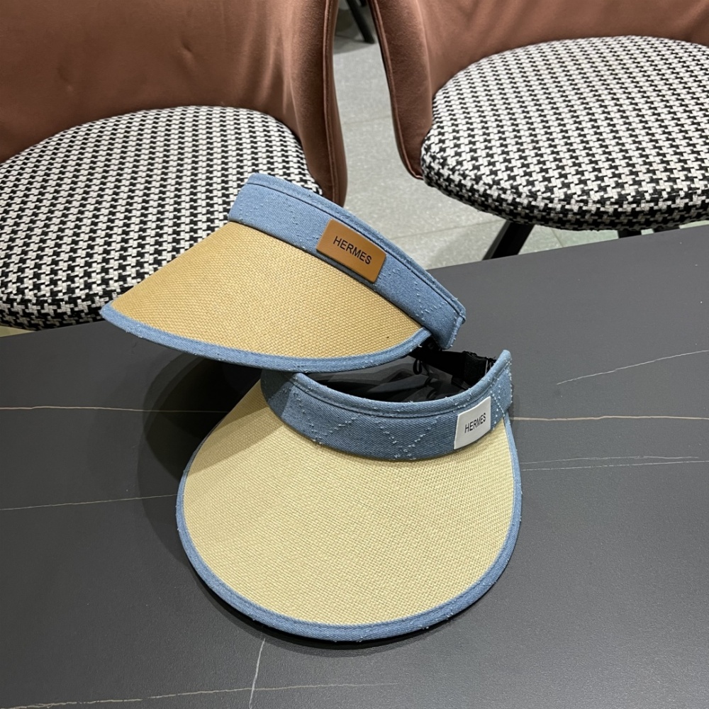 Hermes Hat Sun Hat With Hollow Crown Accessories