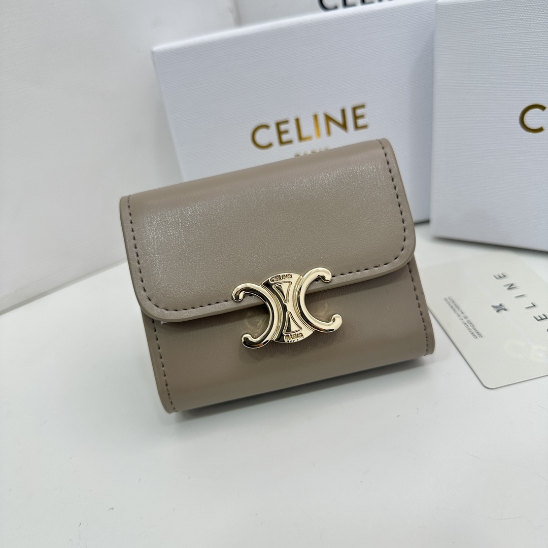 Celine TRIOMPHE Wallet 16332 LM57 11cm
