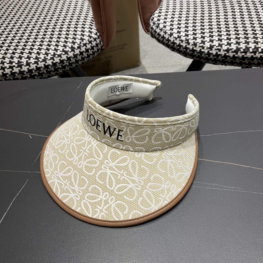 Loewe Hat Beach Sun Protection Hat With A Hollow Brim Accessories