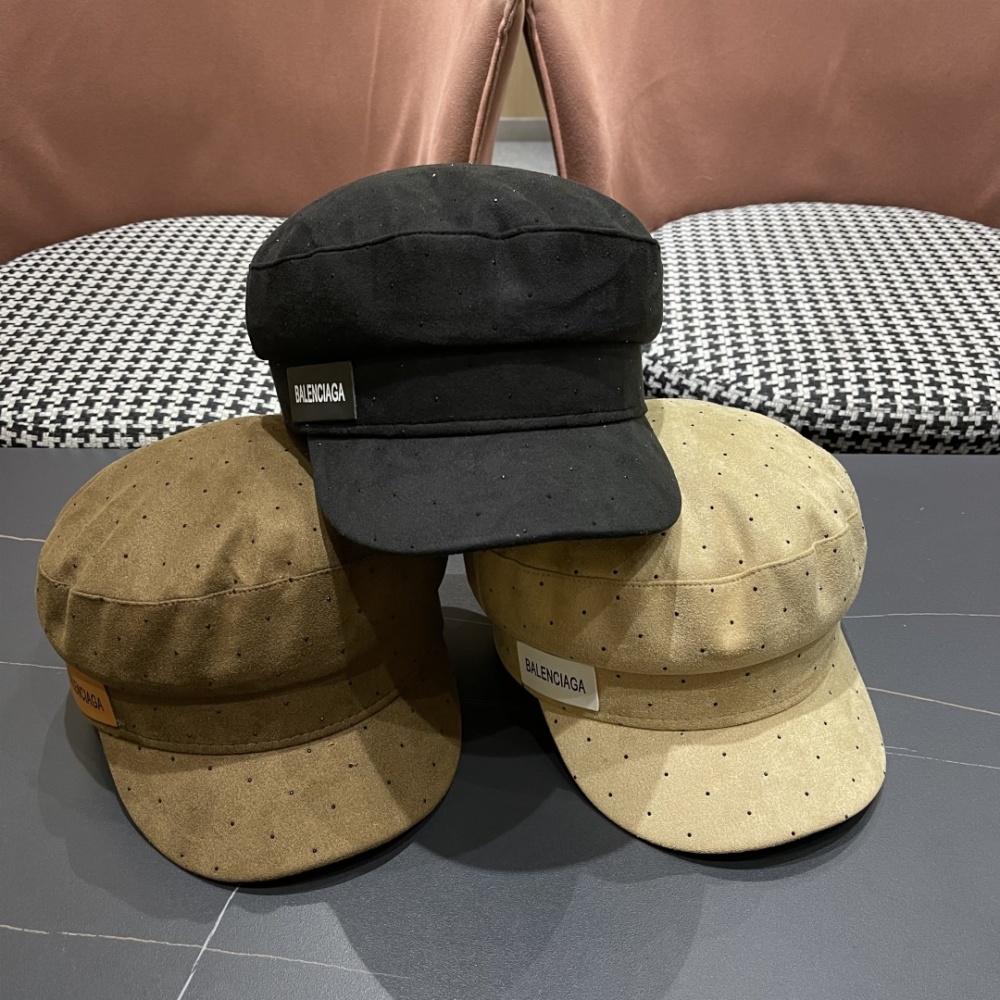 Balenciaga Hat Octagonal Beret Accessories