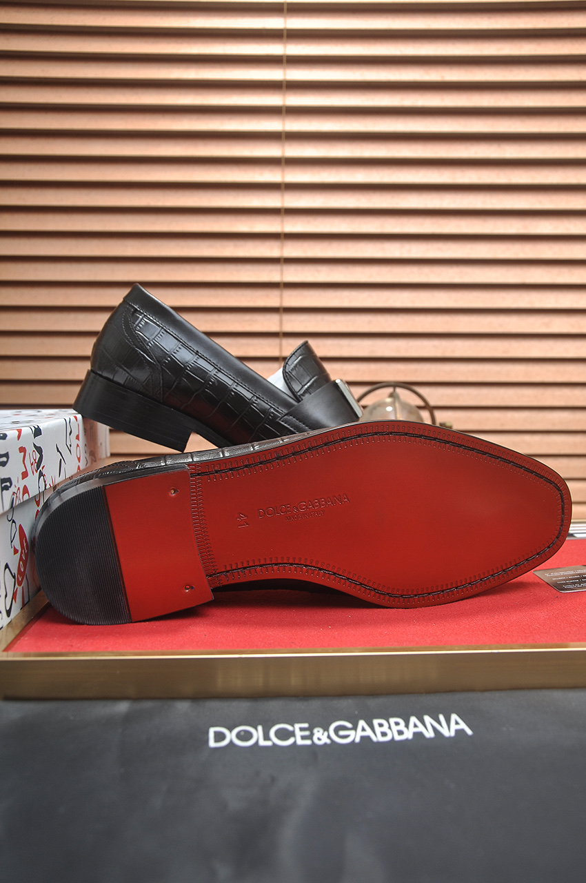 D&G Shoes Leather Shoes Imported Top-Grain Cowhide Shoes