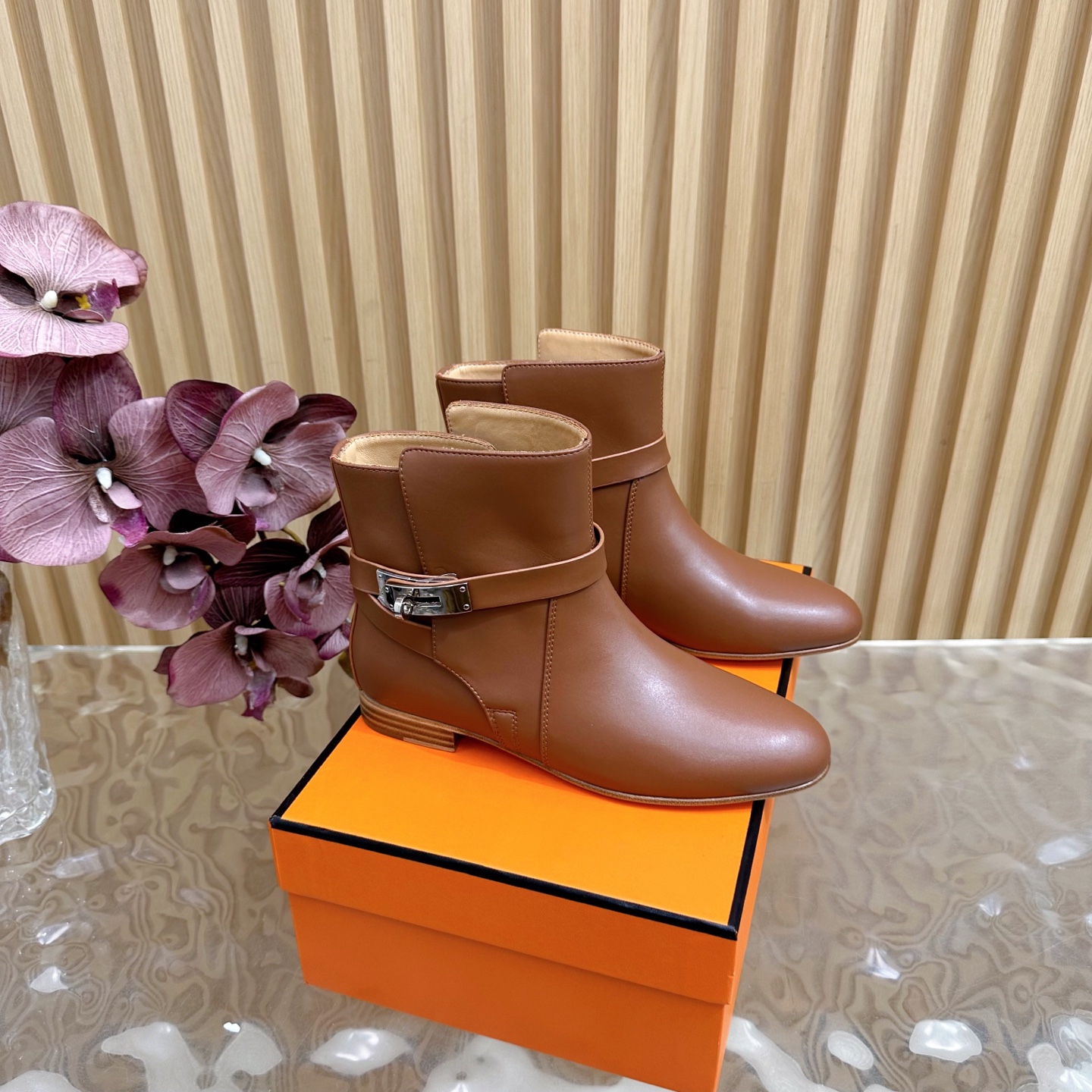 Hermes Shoes Boots Kelly Cowhide