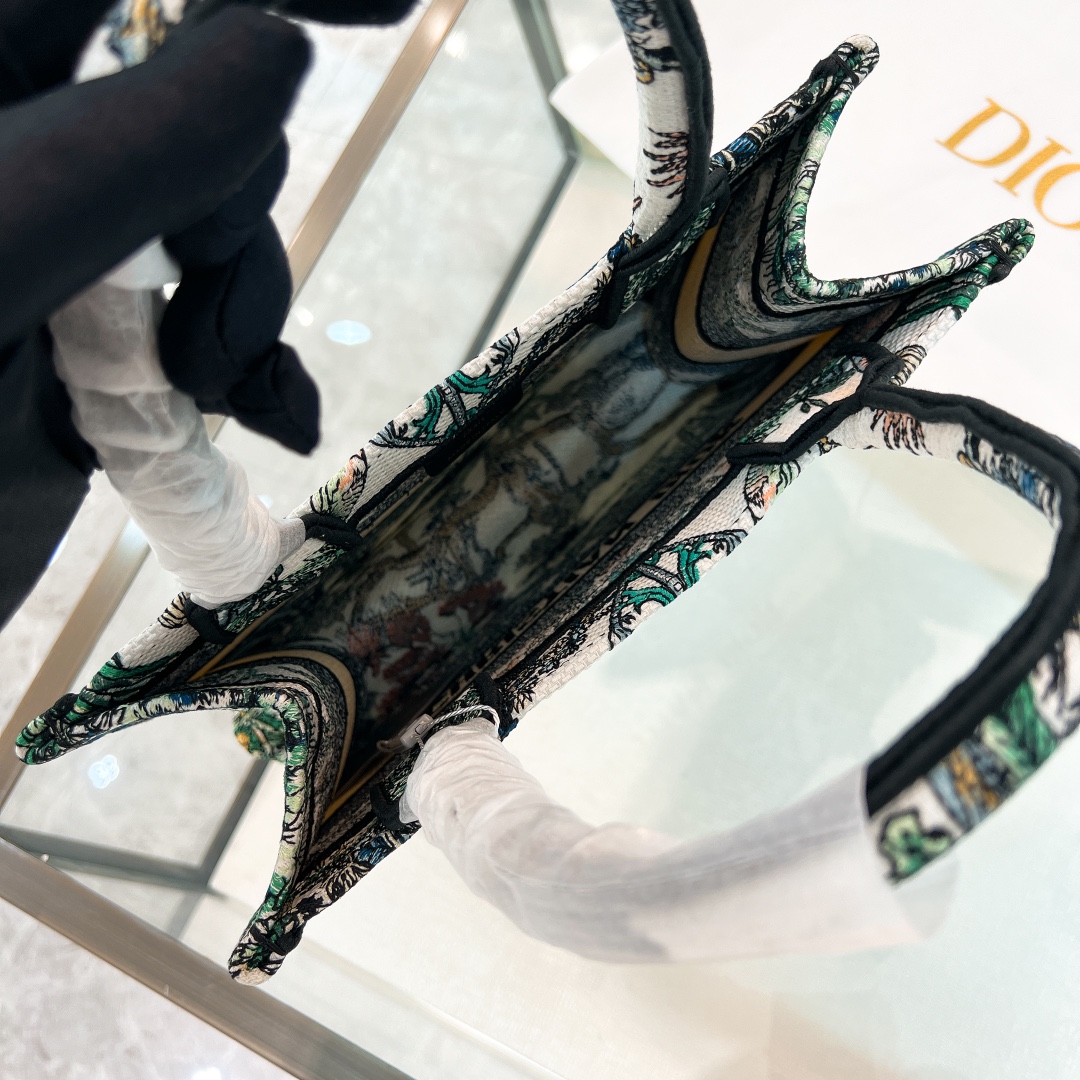 10A + top quality Small Dior Book Tote 1265 DLAM012 26.5cm