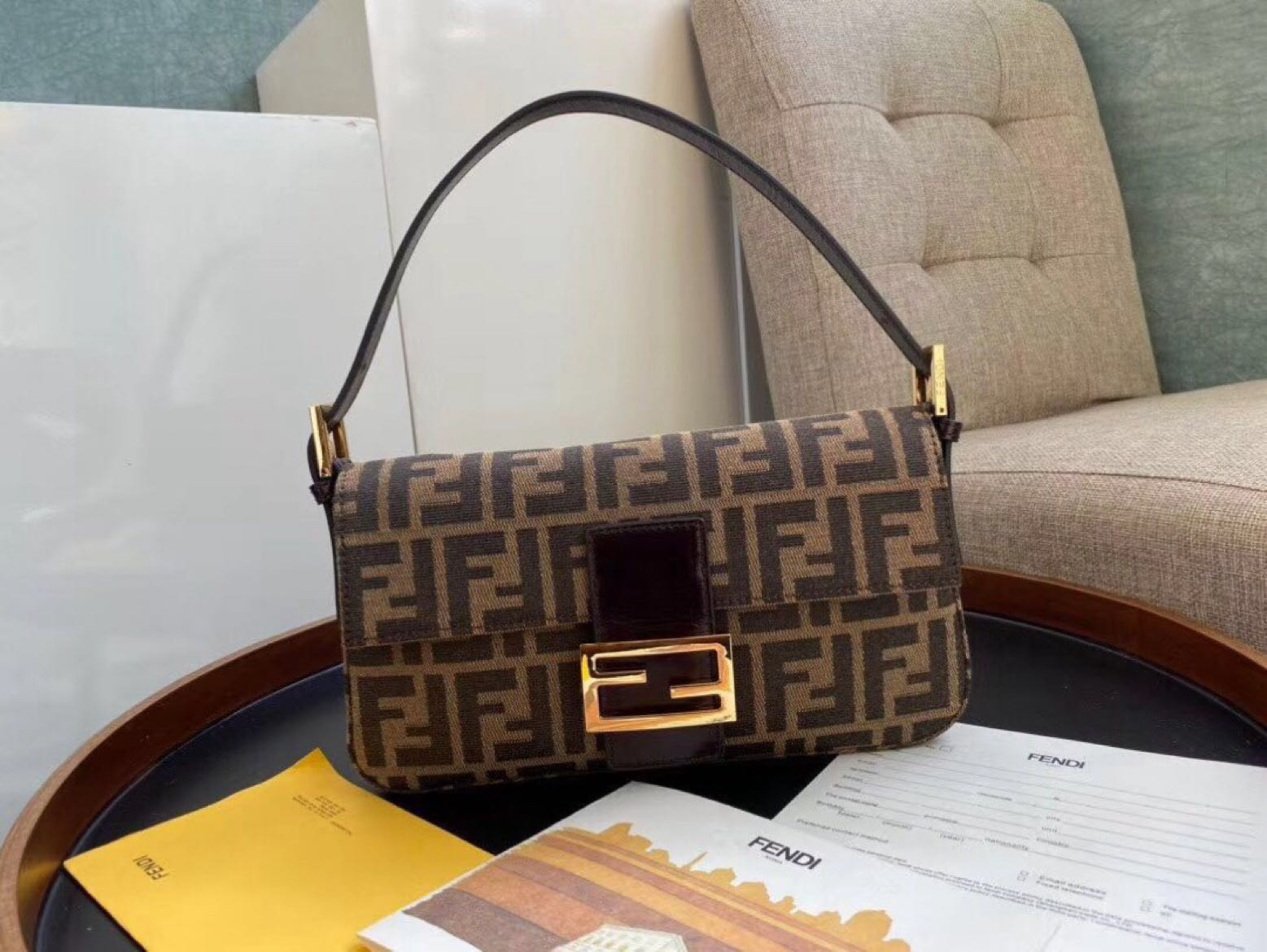 Fendi Baguette Bag 8009 LM071 26cm