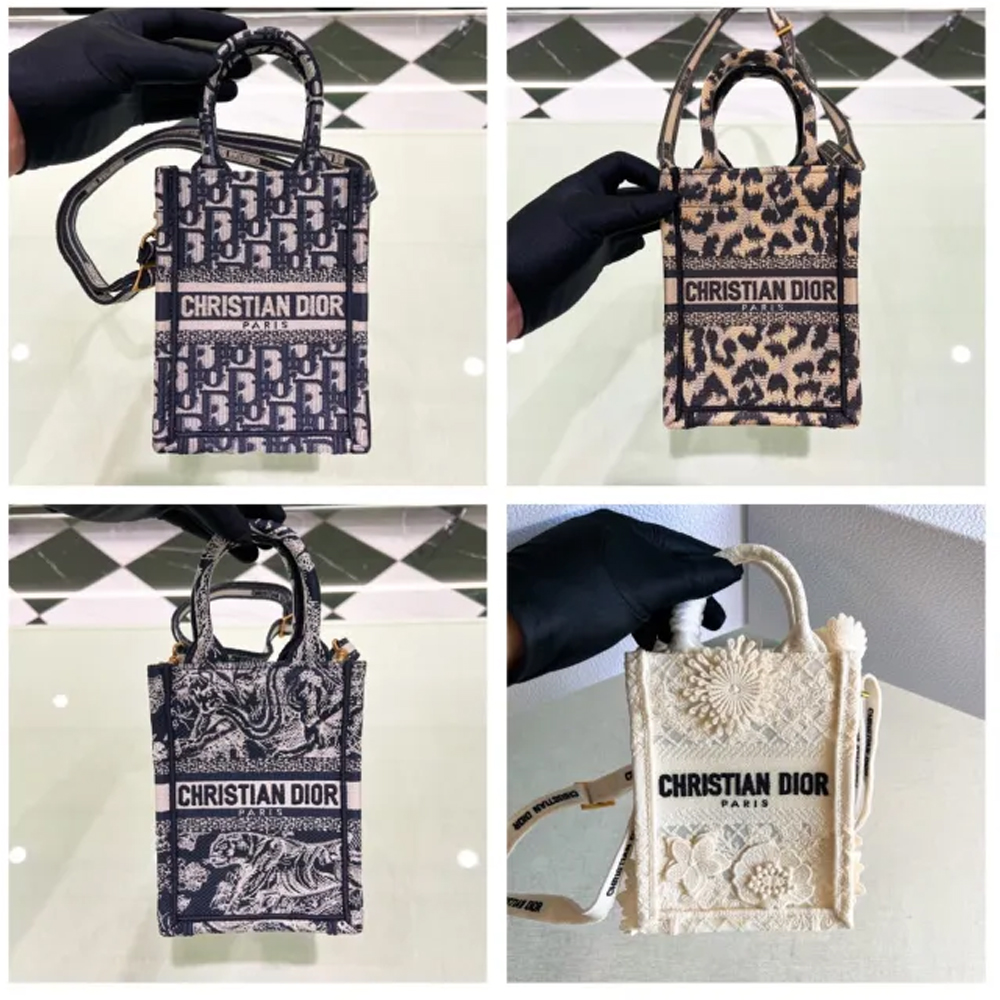 10A + top quality Dior Mini Vertical Book Tote S5555 DLAM091 13.5cm