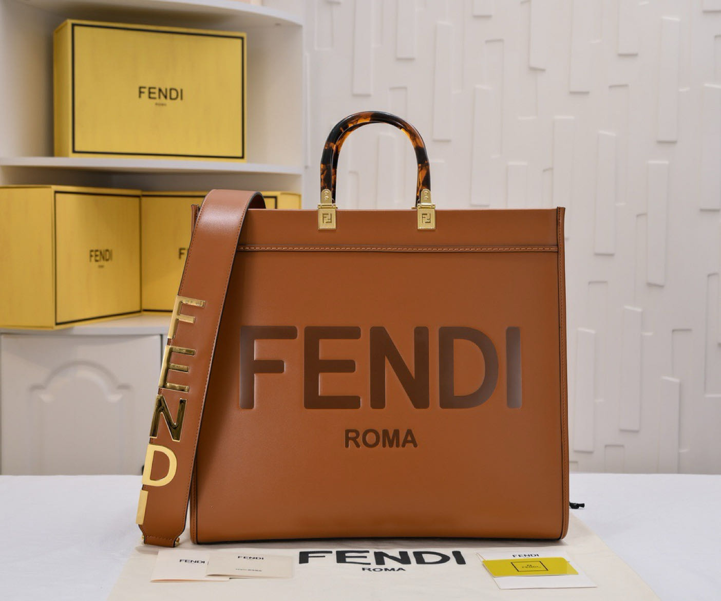 Fendi Sunshine Large Tote 3343 LM022 40cm