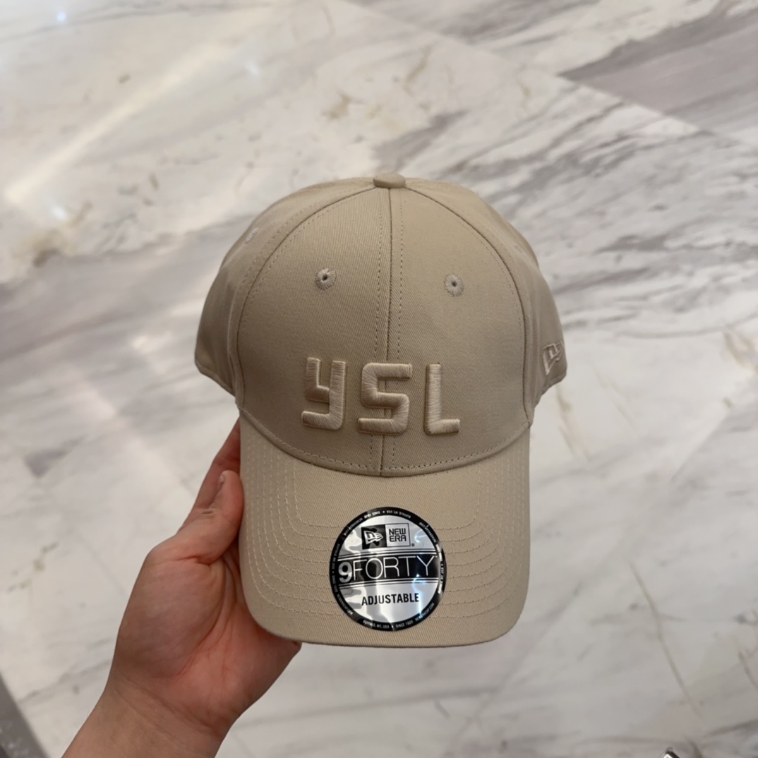 Saint Laurent Hat Lettering Embroidered Baseball Cap Accessories