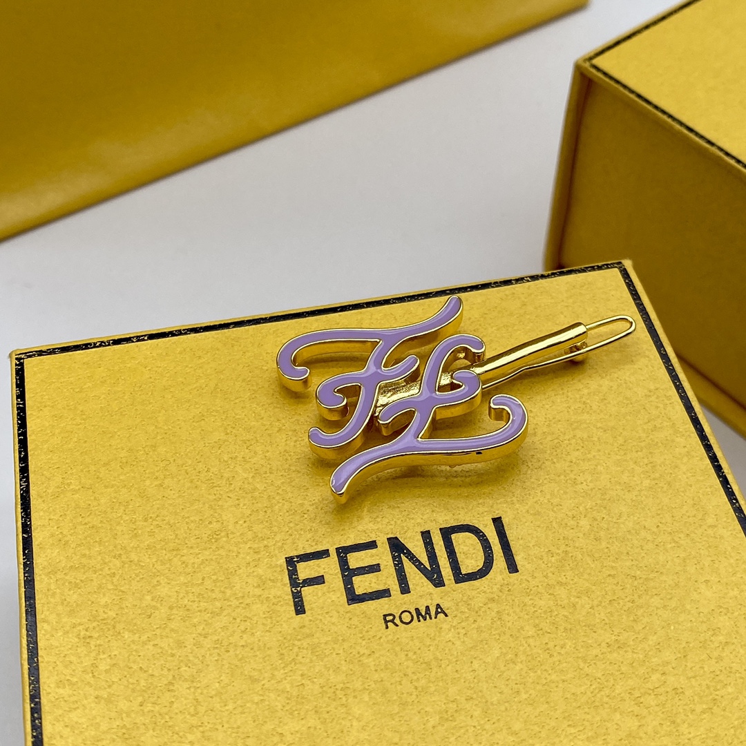 Fendi Jewelry Hairpin logo design hairpin