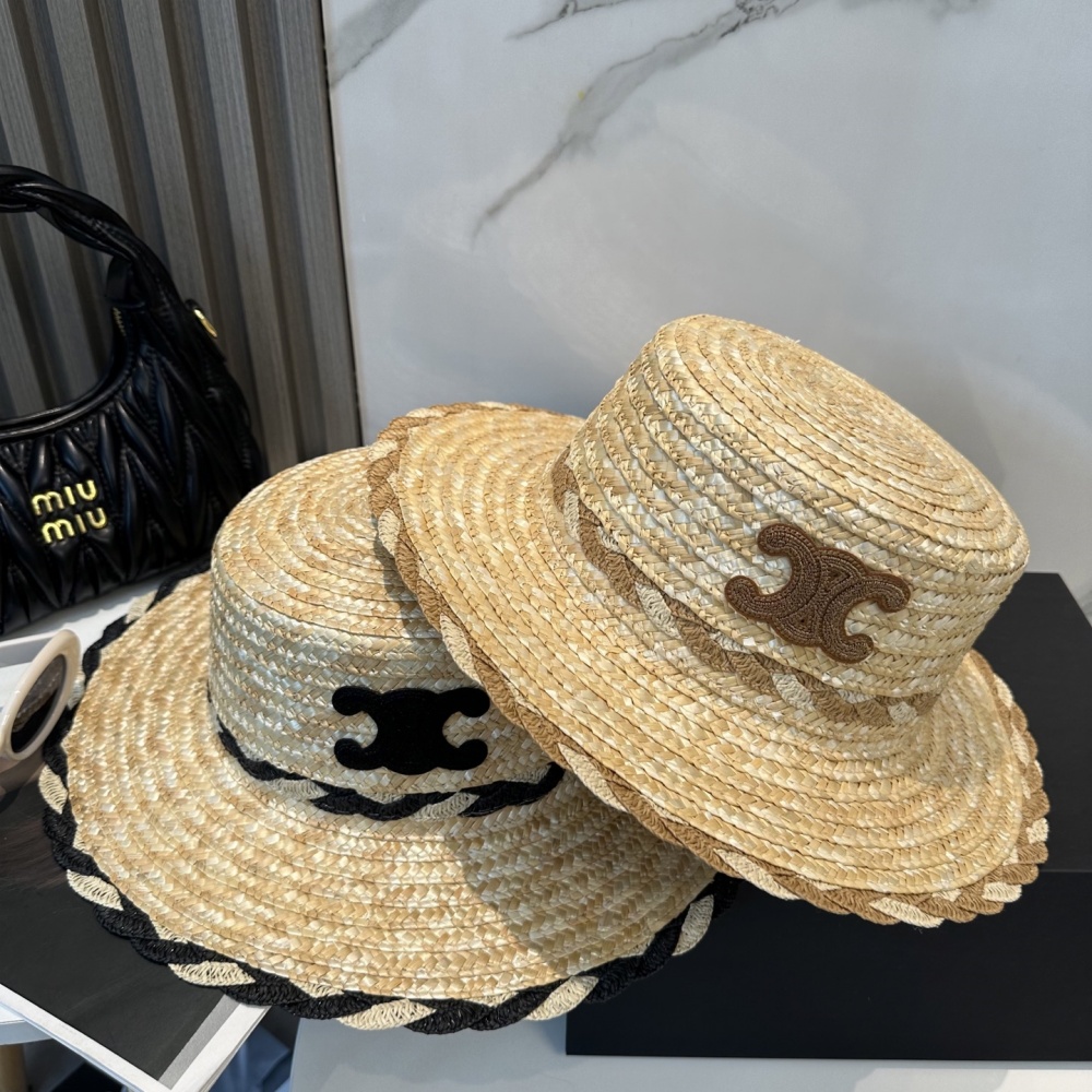 Celine Hat Sun Protection Straw Hat Accessories