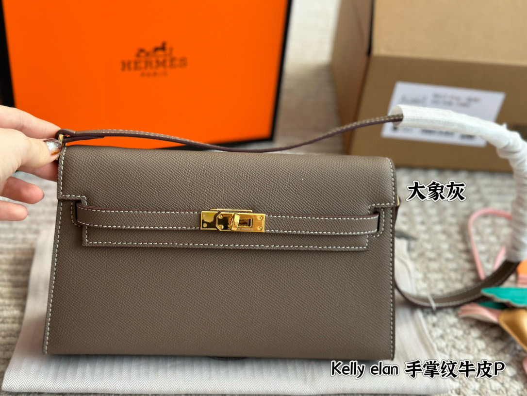 Hermes Kelly Elan Bag 004 DB591 25cm
