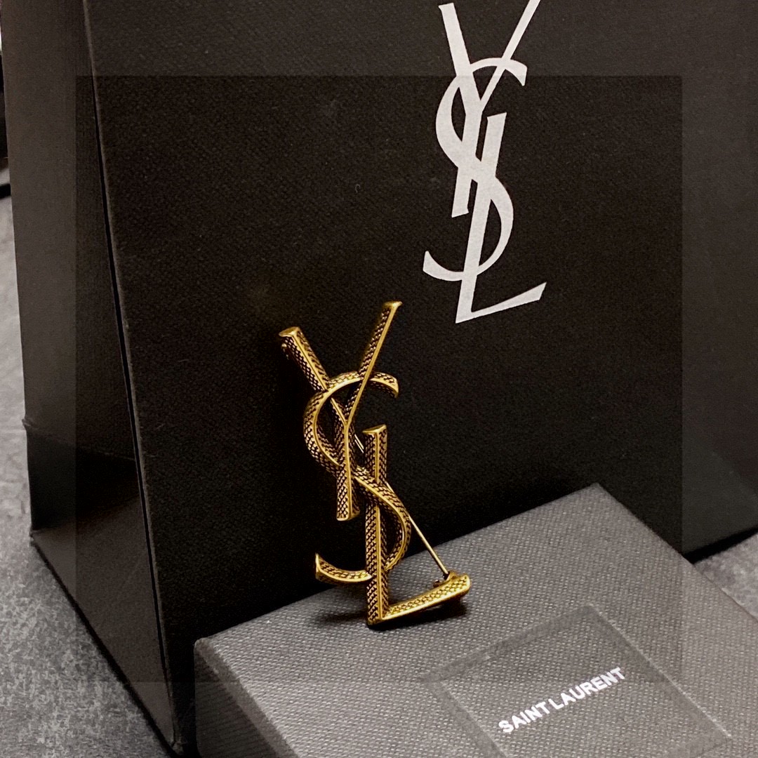 Saint Laurent Jewelry Brooches Snake Design