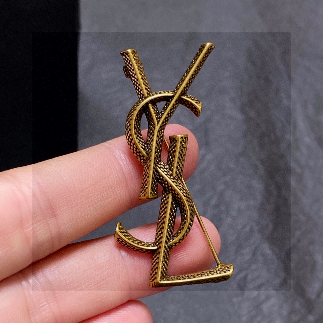 Saint Laurent Jewelry Brooches Snake Design