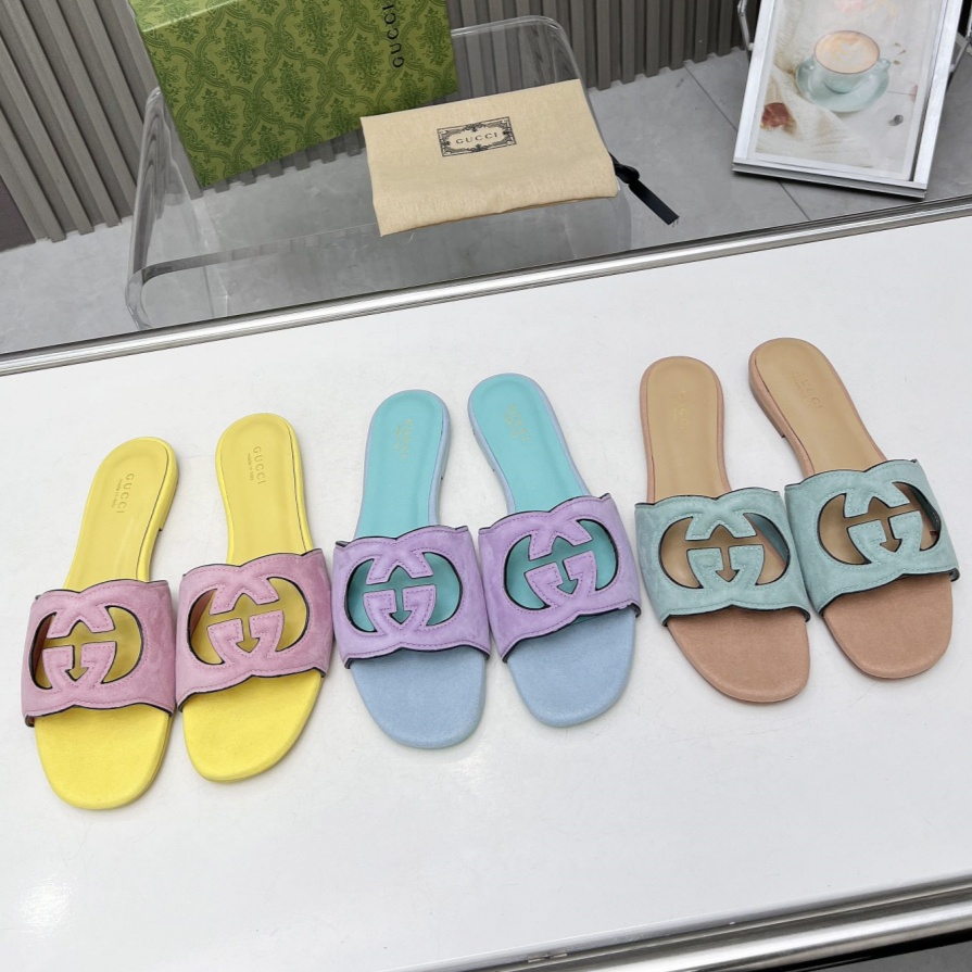 Gucci Shoes New flat bottomed women's slippers