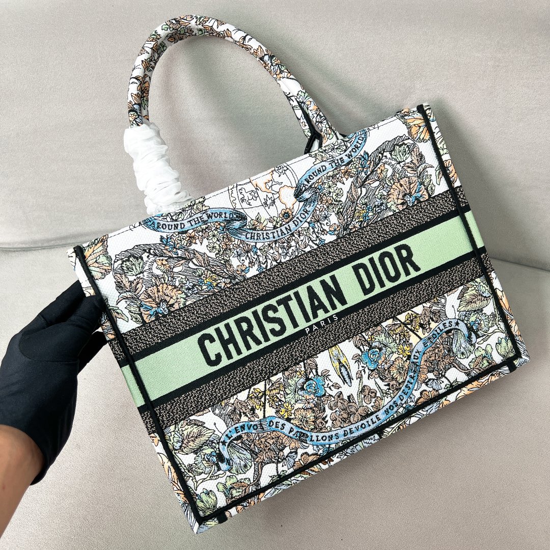 10A + top quality Medium Dior Book Tote 1296 DLAM022 36cm