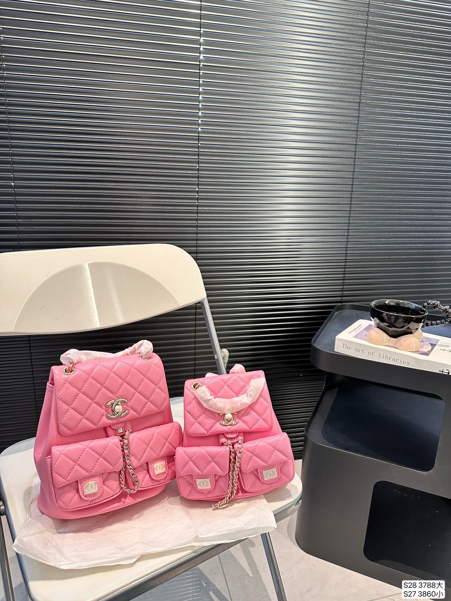 Chanel Backpack 3788 LLS002 17-20cm