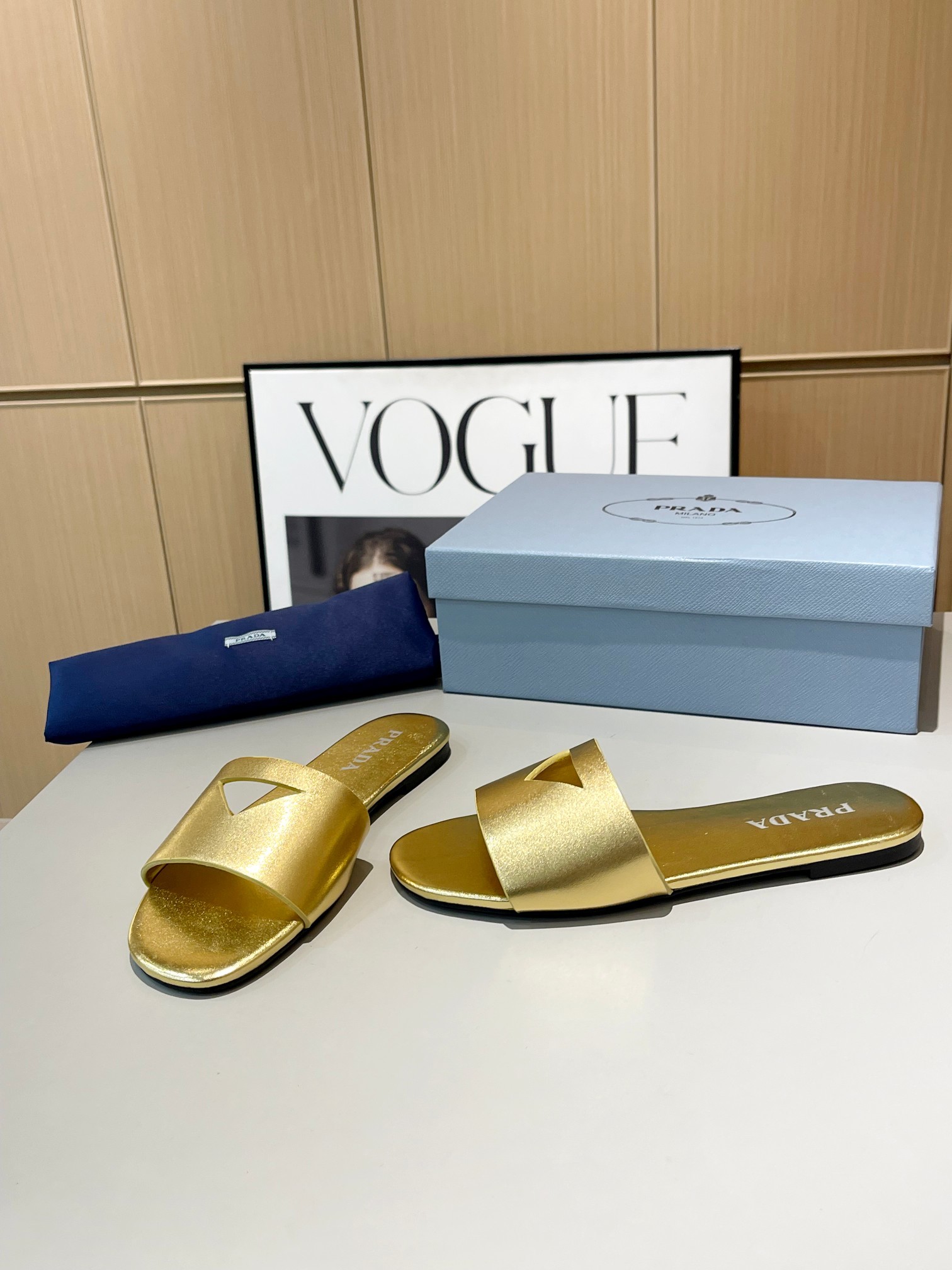 Prada Shoes Hollow out women's slippers