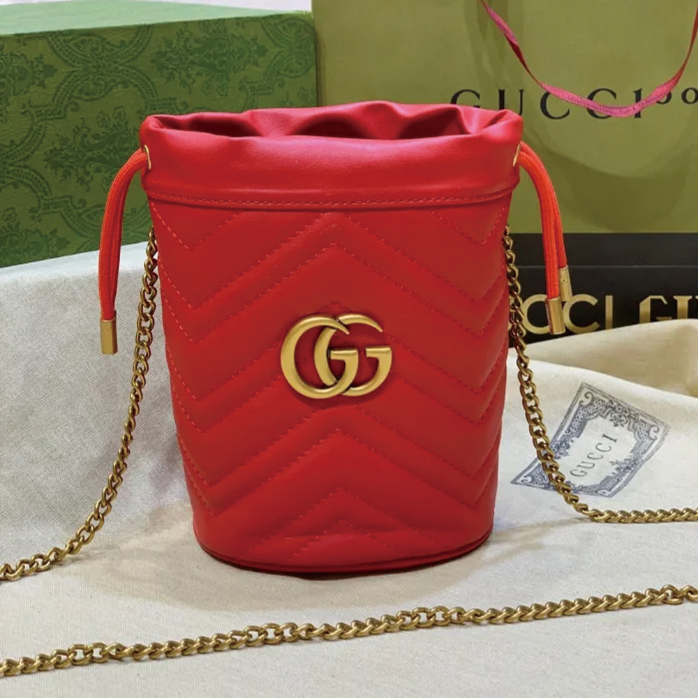 GG Marmont Mini Bucket bag 575163 LM051 19cm