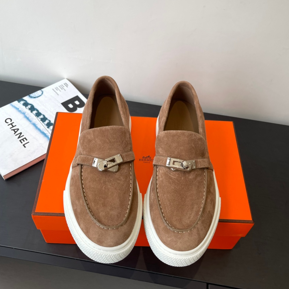 Hermes Shoes Loafers Cowhide