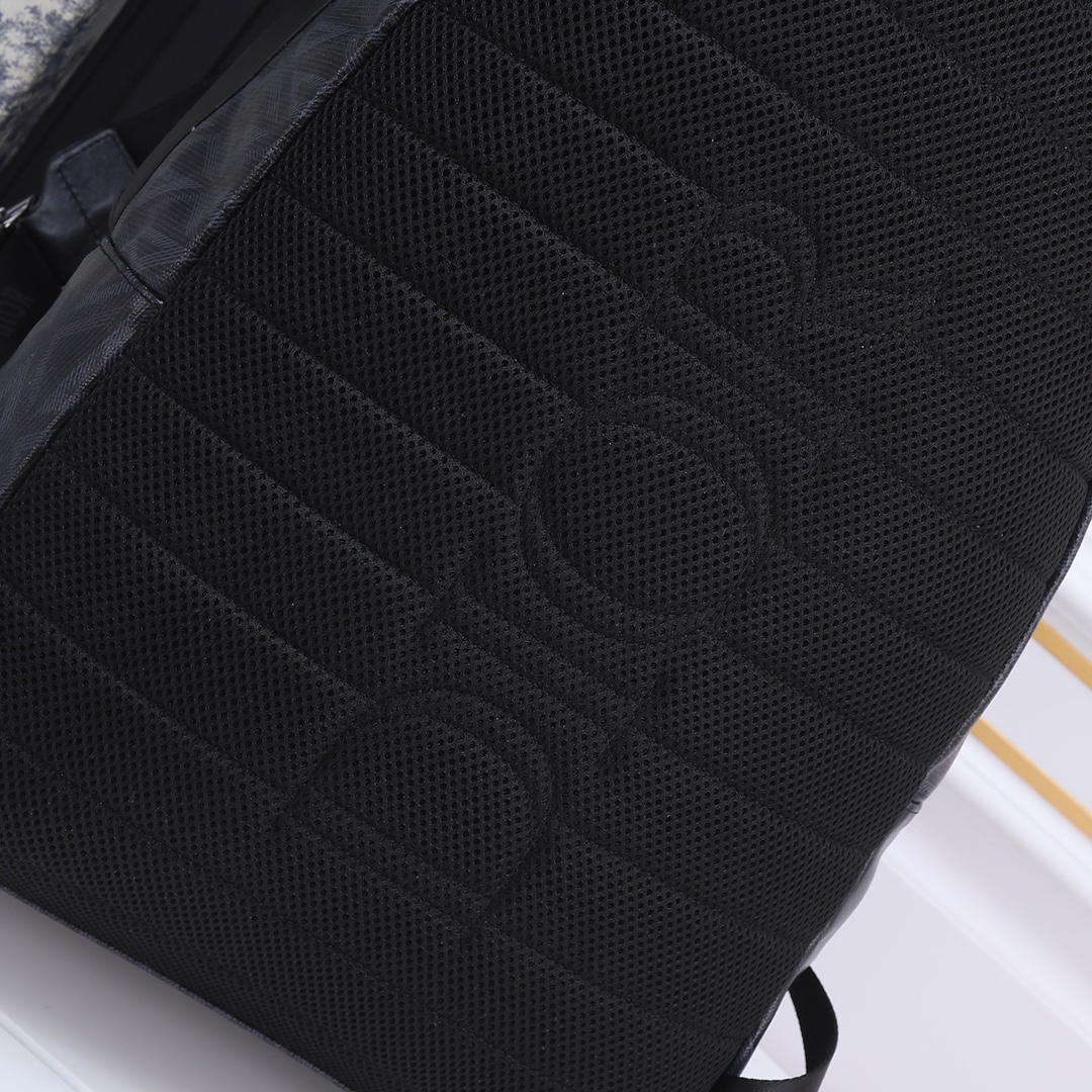 Large Rider Backpack Black canvas 6601 LM032 30cm