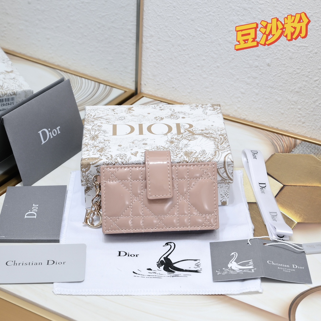Lady Dior 5-Gusset Card Holder 10A+ top quality S0178 LM091 10.4cm