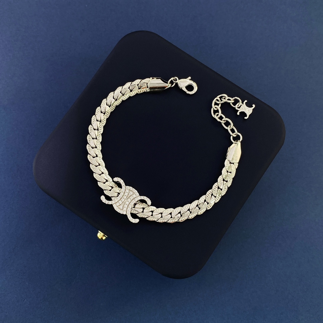 Celine Jewelry Bracelets Arc de Triomphe Snake Bone
