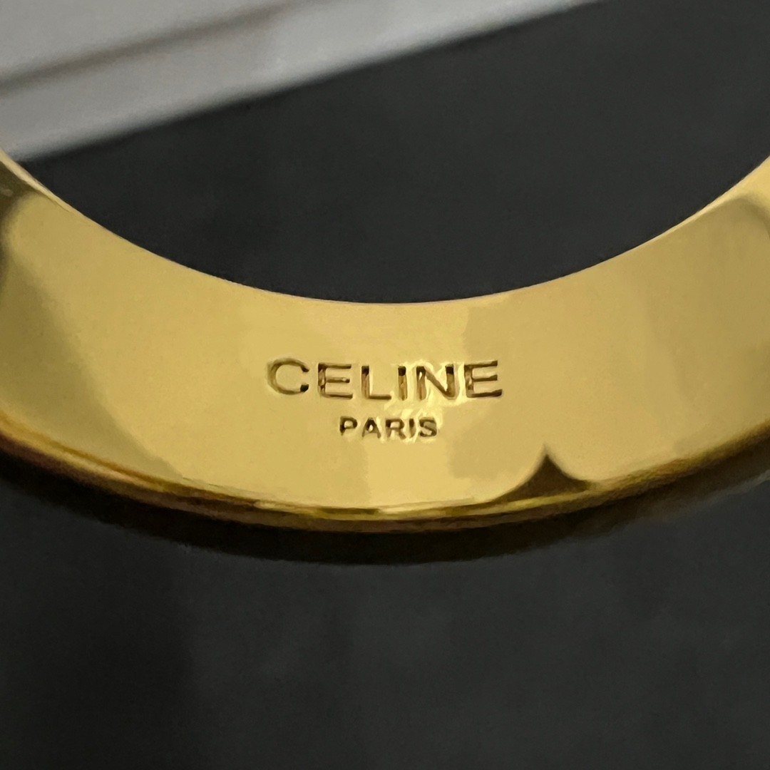 Celine Jewelry Rings letter hollow design
