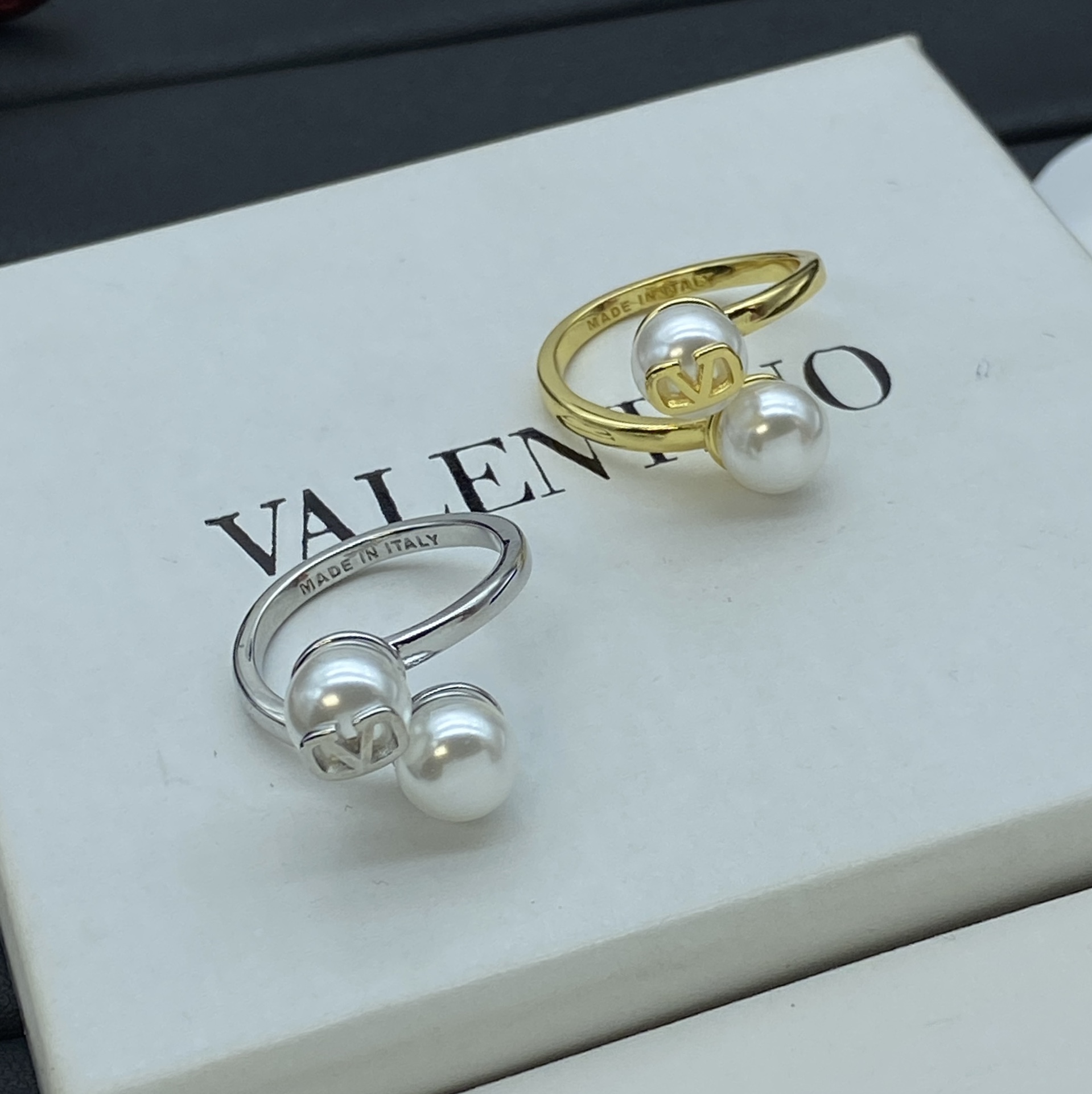 Valentino Jewelry Rings Pearl Adjustable Ring