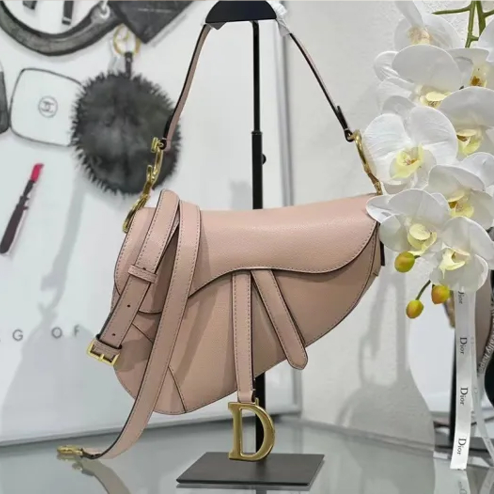 Dior Saddle Bag Nude 6677 XB012 25.5cm