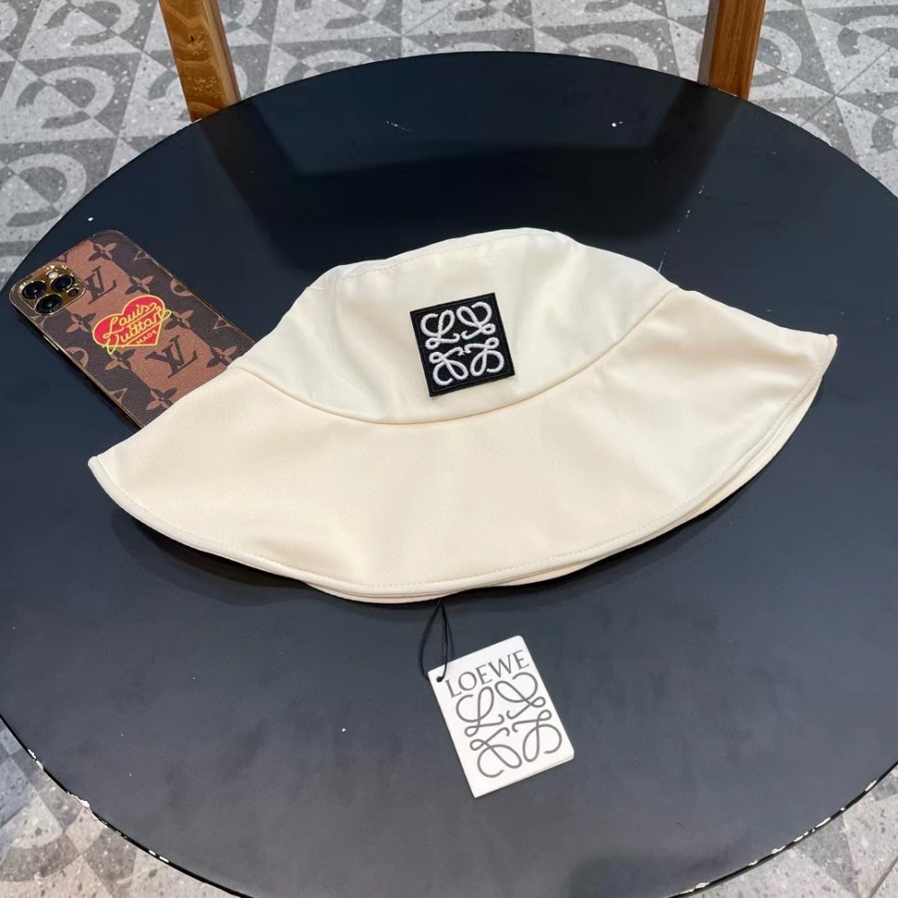 Loewe Hat Long-Brim Simple Sun Bucket Hat Accessories