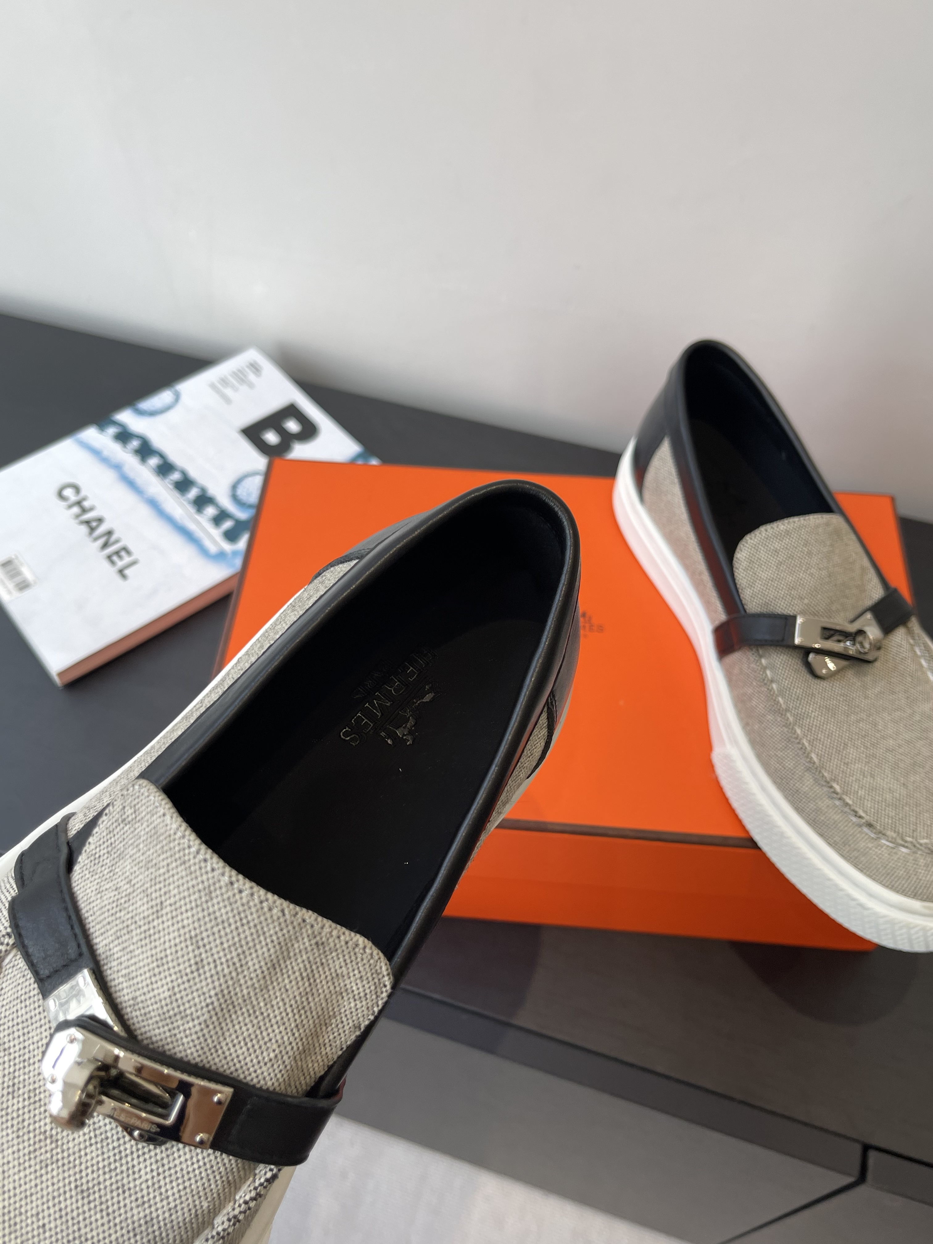 Hermes Shoes Loafers Cowhide