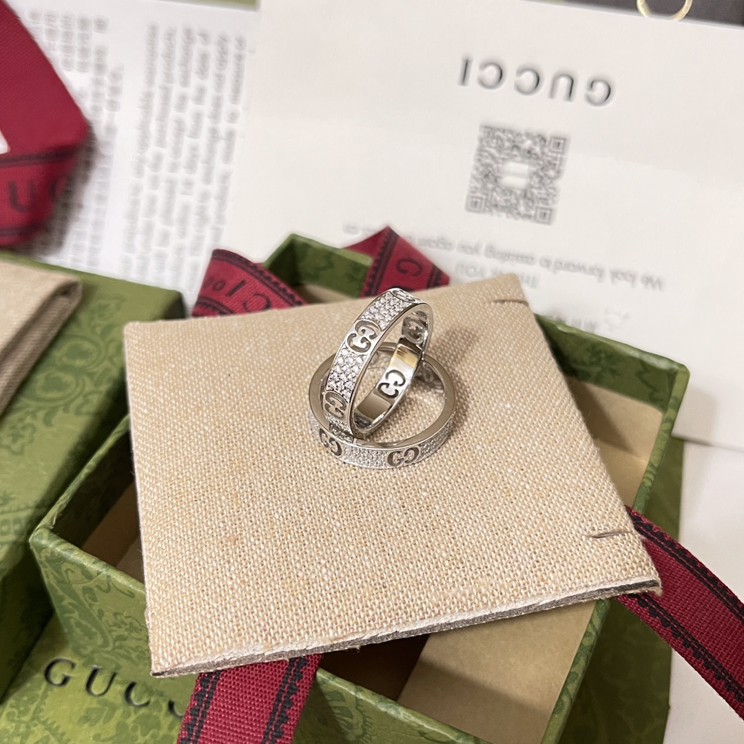 Gucci Jewelry Rings Full diamond ring means