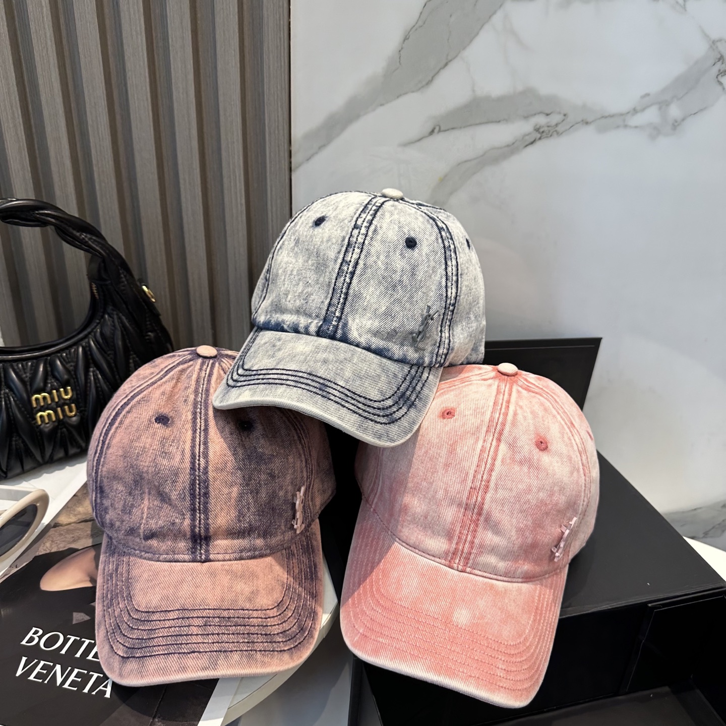 Saint Laurent Hat Dopamine Color Simple Baseball Cap Accessories