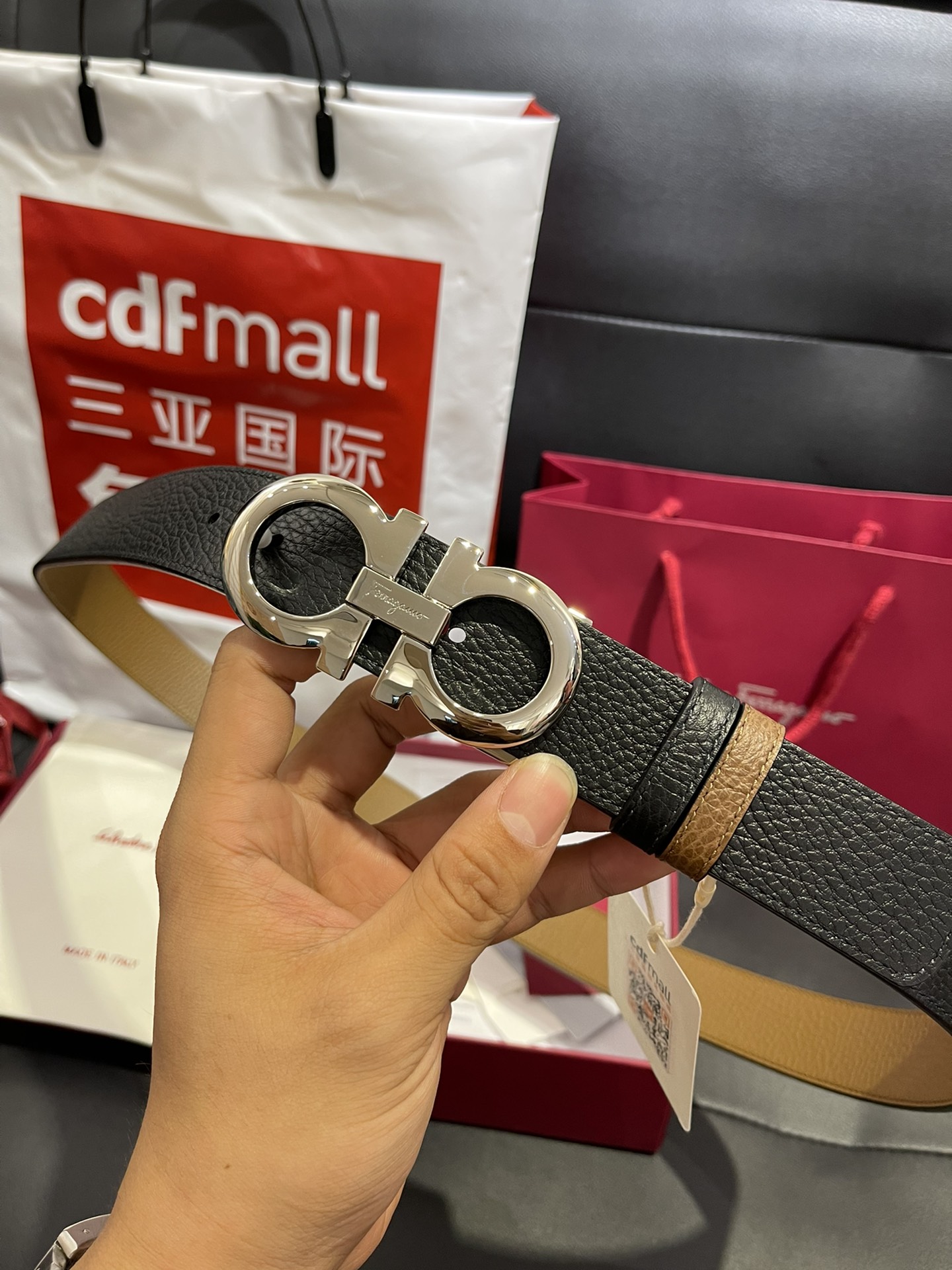 FERRAGAMO Belt 002 22PJ081 3.5cm