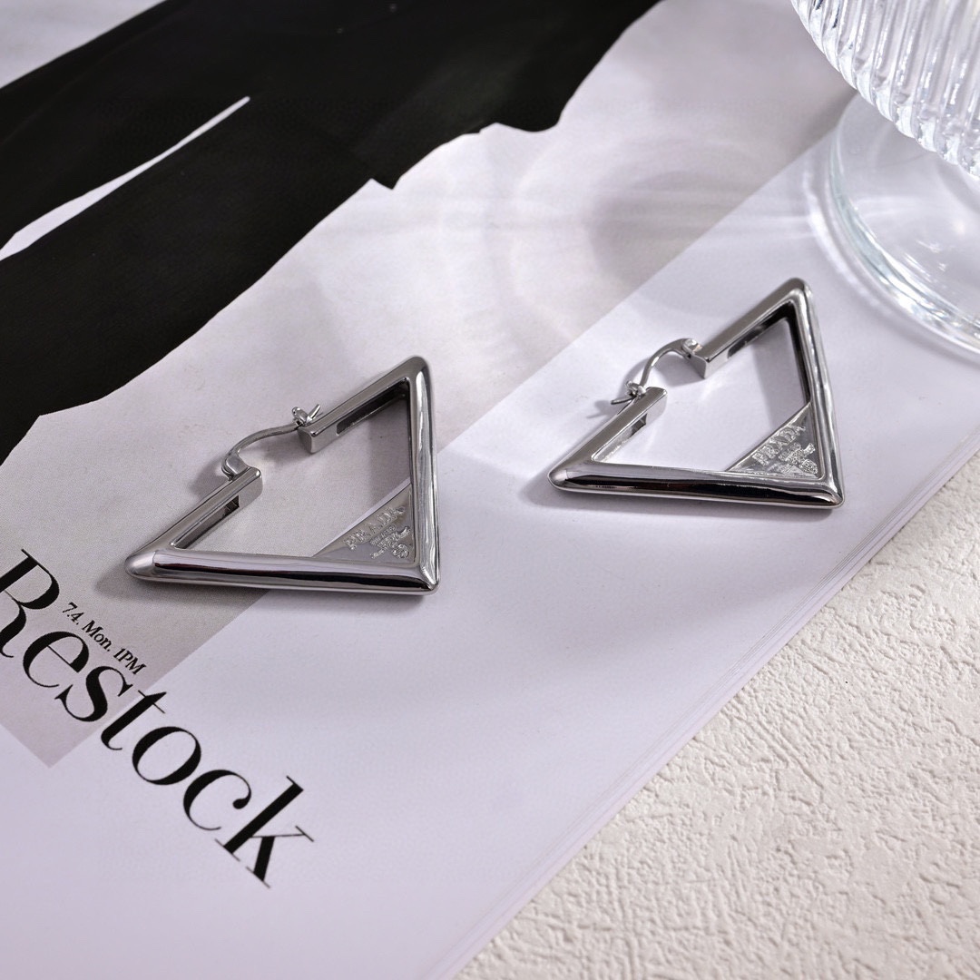 Prada Jewelry Earring Triangle Earrings